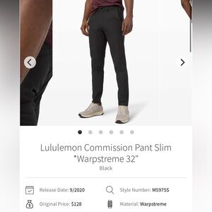 Lululemon Men’s Commission Pant